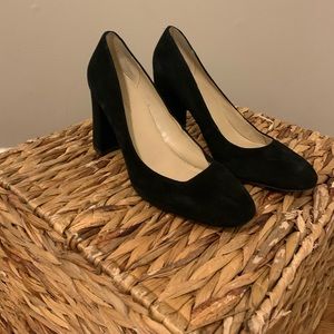 Marc Fisher black suede heels size 9.5